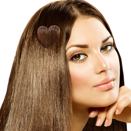 The heart on the lady's head was made using the Hair Styles Sculpture Art stencil